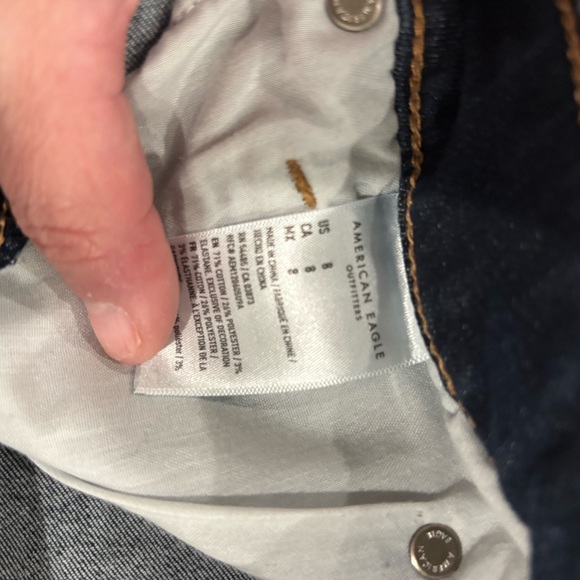 American Eagle Outfitters Black and Blue Jean Shorts - Picture 3 of 3